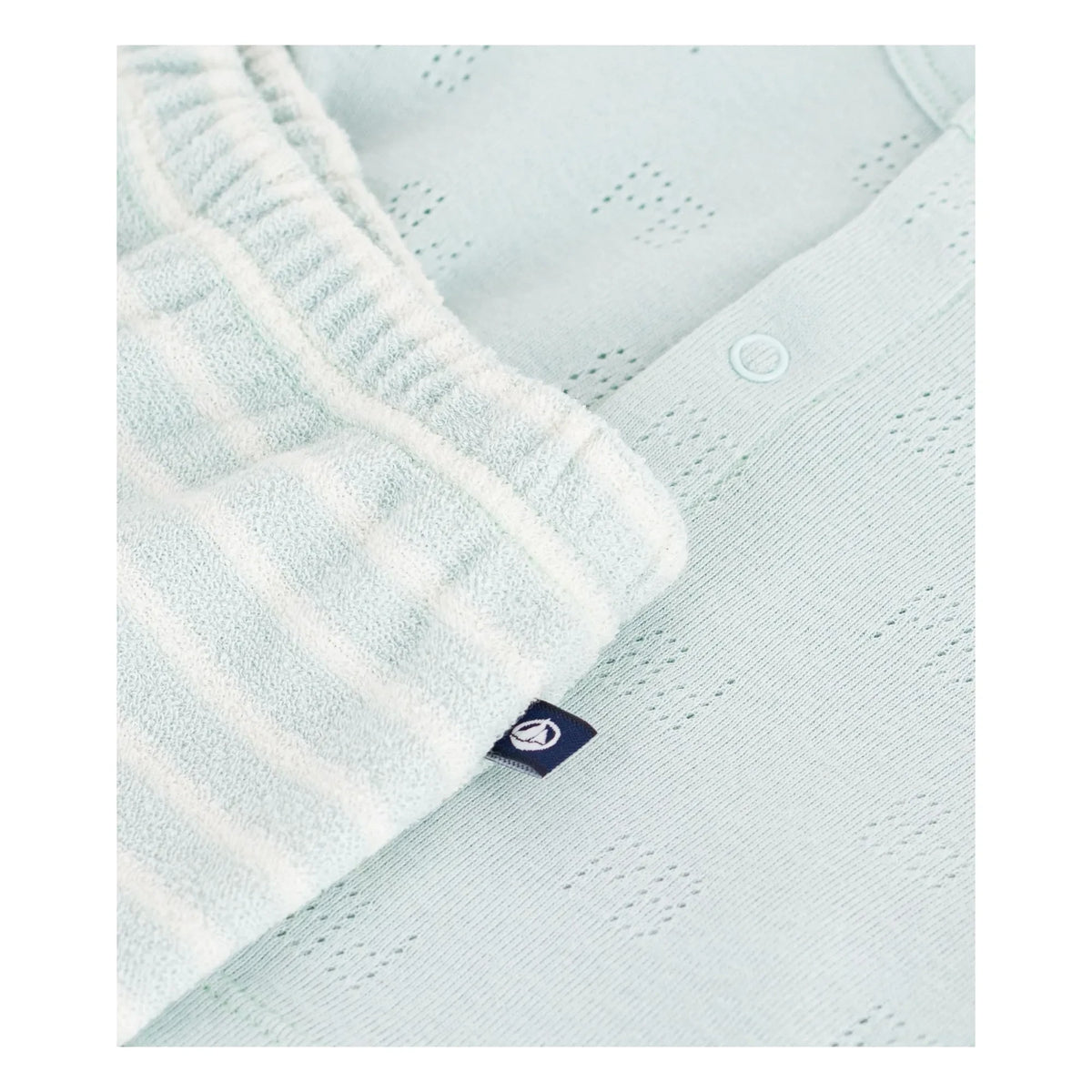 Petit Bateau - Organic Cotton Towel and Shorts Set | Turquoise