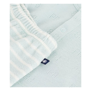 Petit Bateau - Organic Cotton Towel and Shorts Set | Turquoise