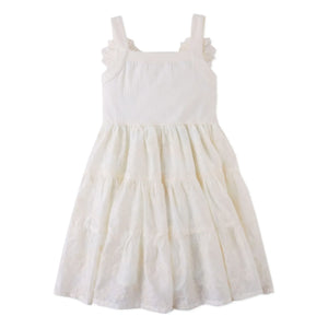 Gingersnaps - Addison Ruffled Tencel Dress | Ecru
