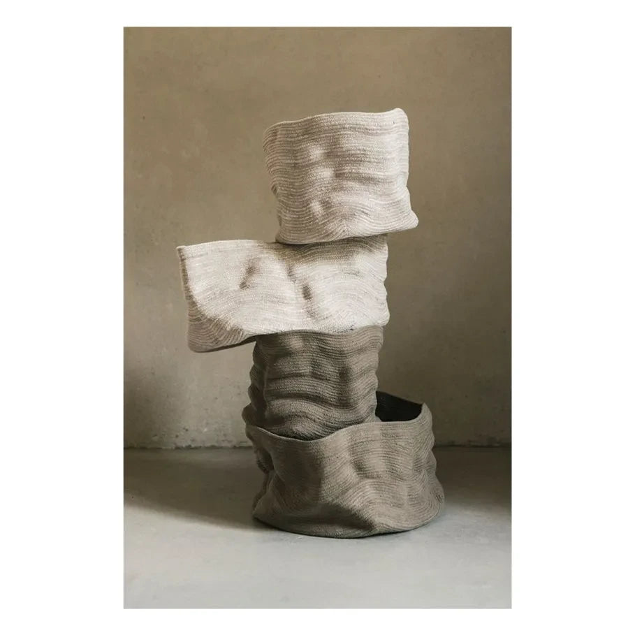 Lorena Canals - Stone-Washed Storage Basket | Ecru