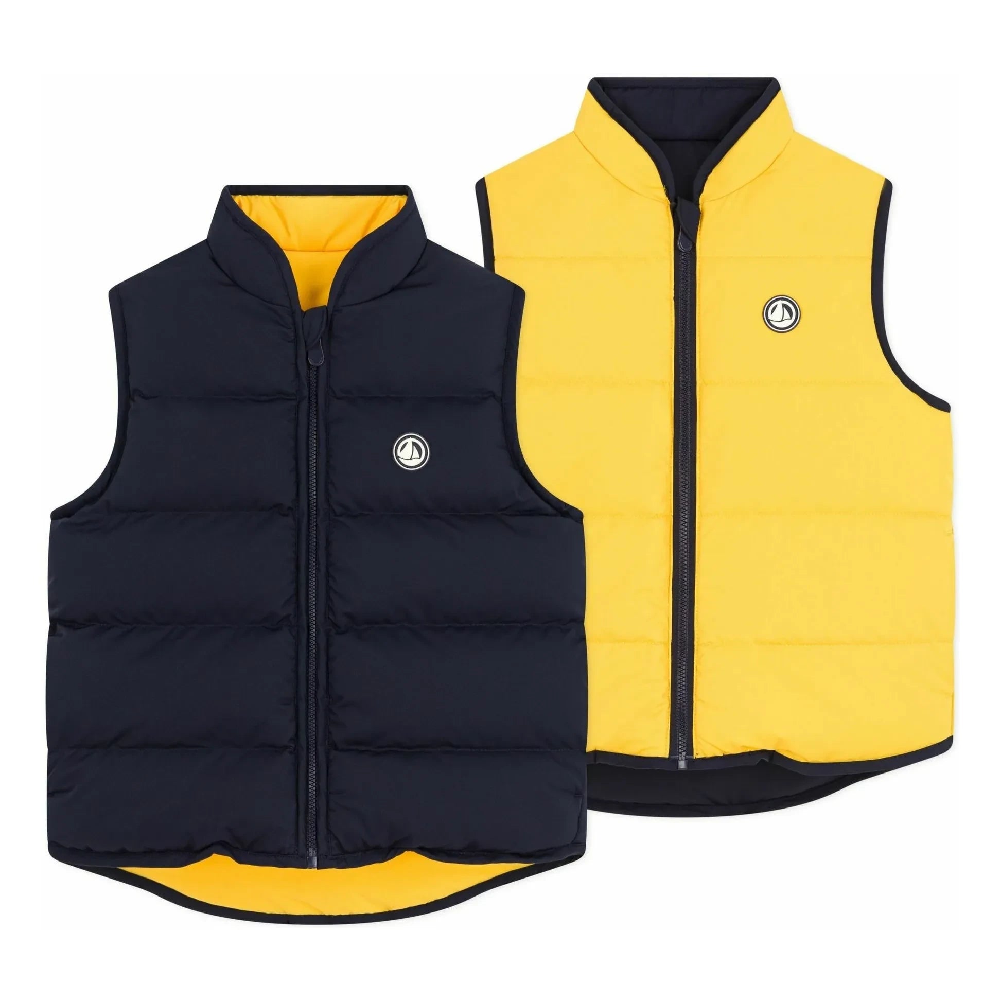 Petit Bateau - Çift Taraflı Kolsuz Şişme Yelek | Lacivert