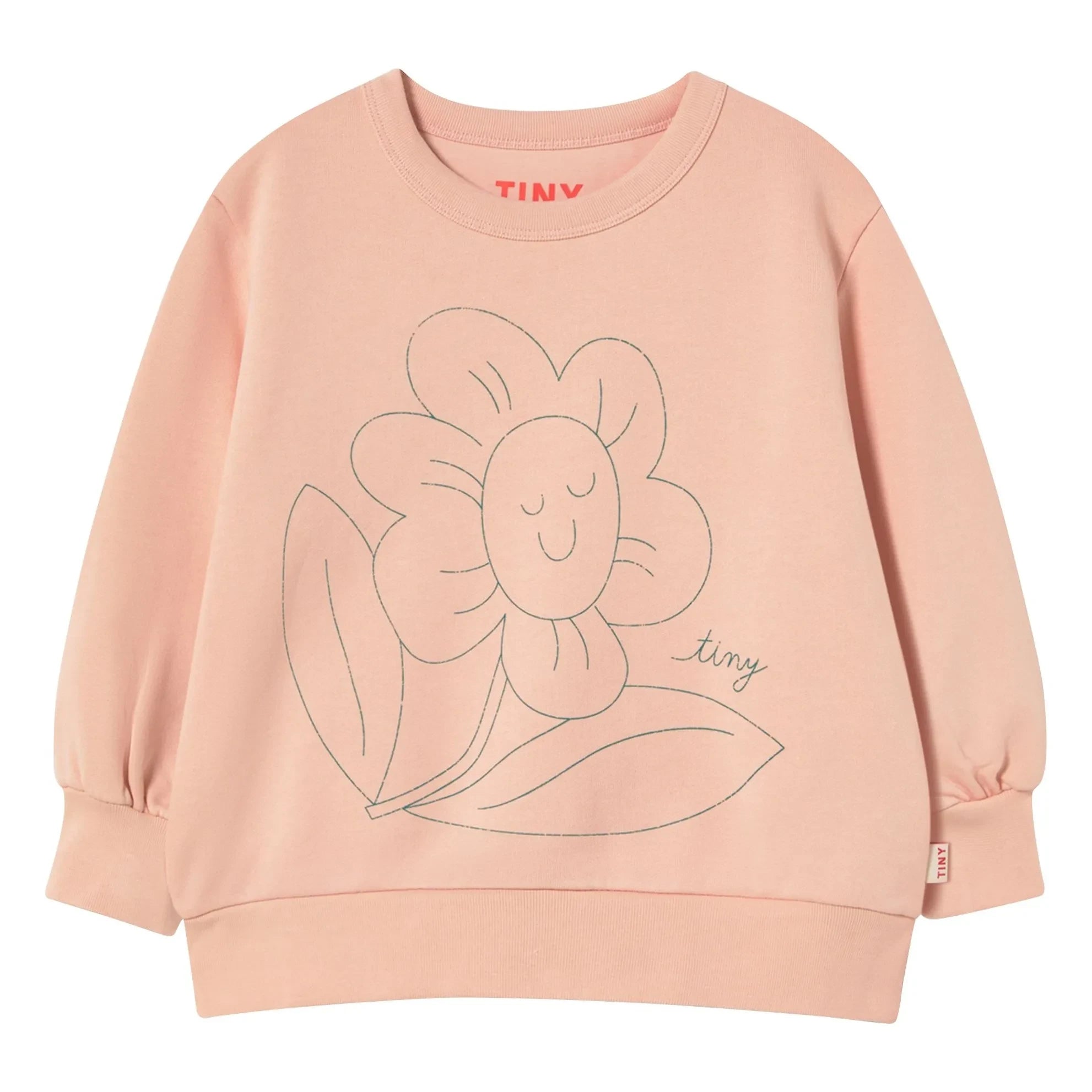 Tinycottons - Flower Sweat Organic Cotton | Pale Pink
