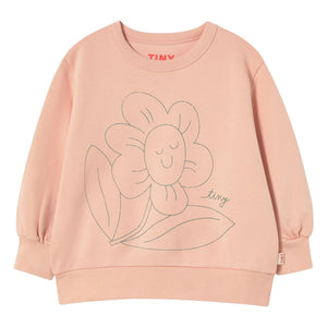 Tinycottons - Flower Sweat Organic Cotton | Pale Pink