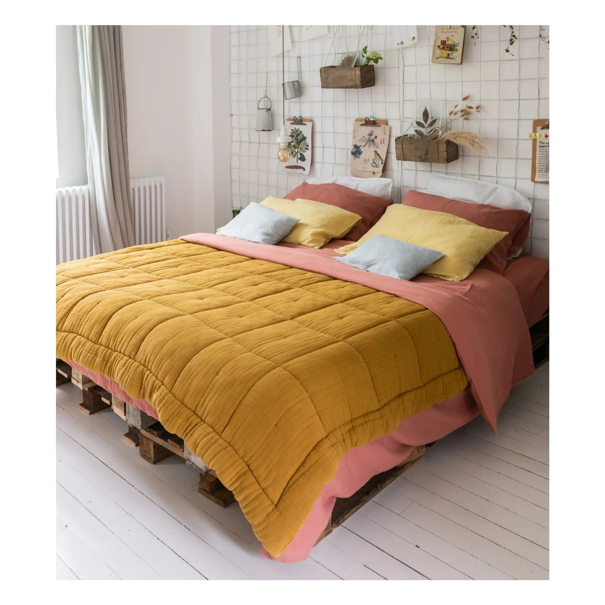 The Socialite Family - Cotton Muslin Nido Duvet | Mustard