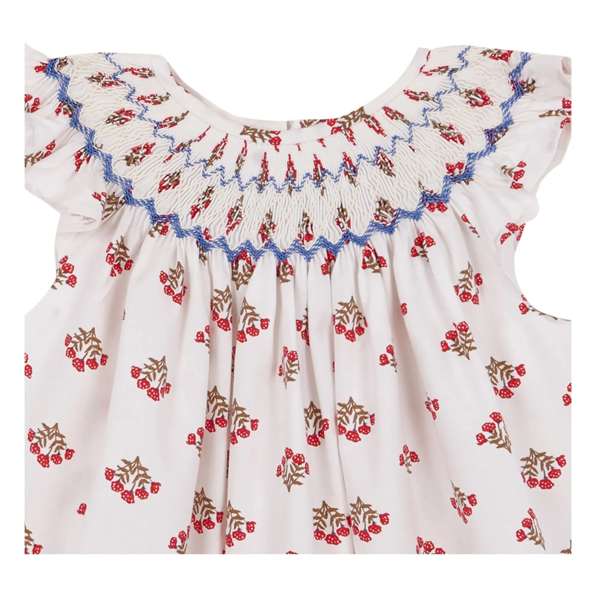 birinit - Monzón Organic Cotton Drawstring Dress | White