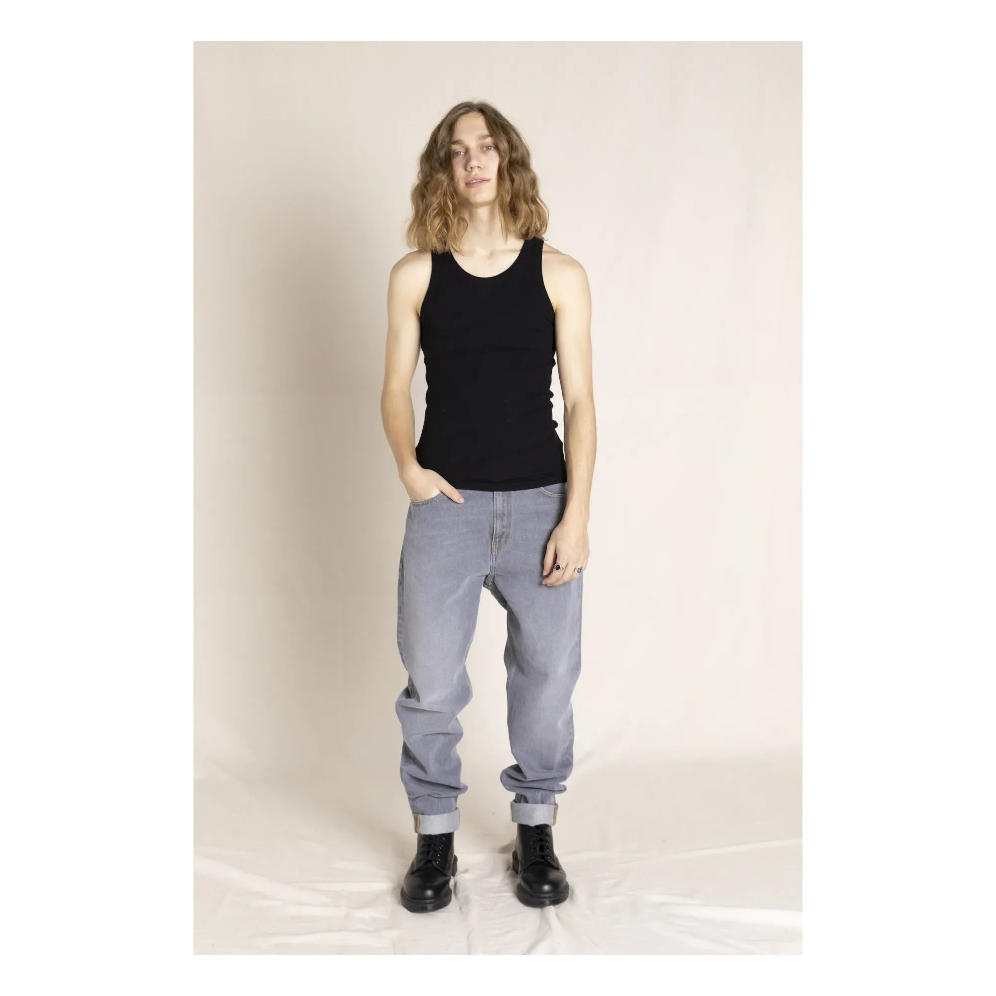 Finger in the nose - Ollibis Baggy Jeans | Gray Denim