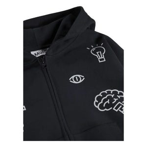 Molo - Marley Patch Fermuarlı Sweatshirt | Siyah