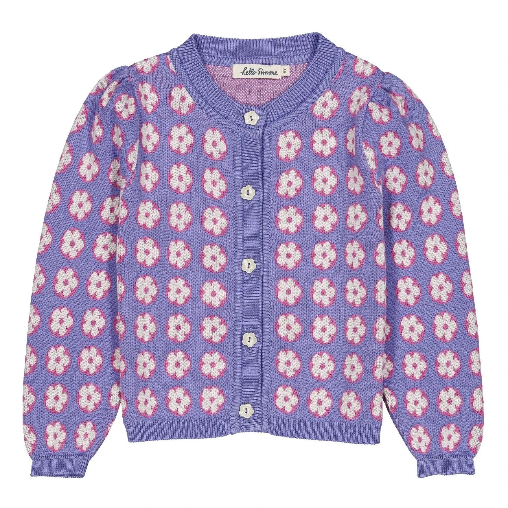 Hello Simone - Lison Floral Cardigan | Lavender