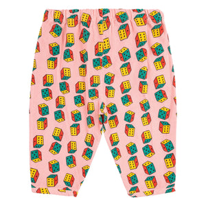 Bobo Choses - Organic Cotton Ribbed Checkered Pants | Pink