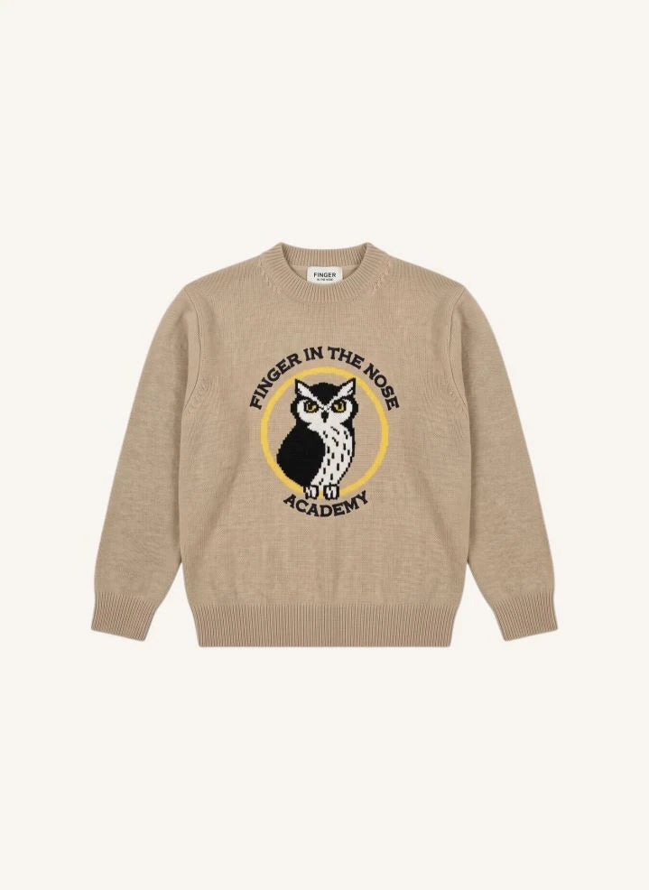 Finger in the nose - Pul Sally Academy Merino Wool | Taupe Brown