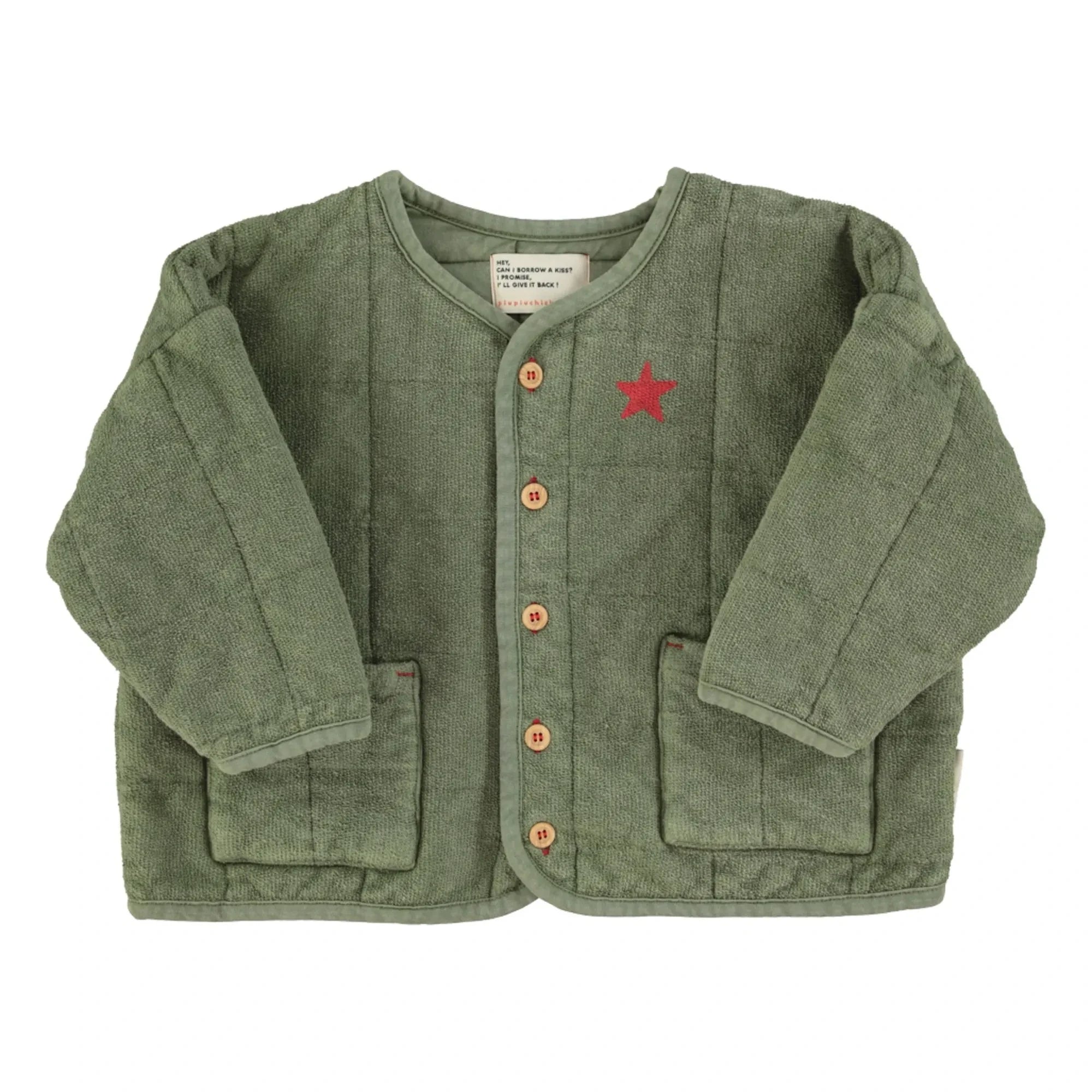 Piupiuchick - Piupiuchick Est 2042 Organic Cotton Quilted Jacket | Dark Green
