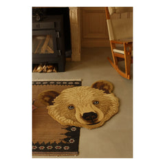 Doing Goods - Bruno Bear Wool Rug | Brown