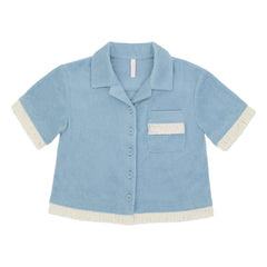 Zimmermann - Awaken Sponge Shirt | Light Blue