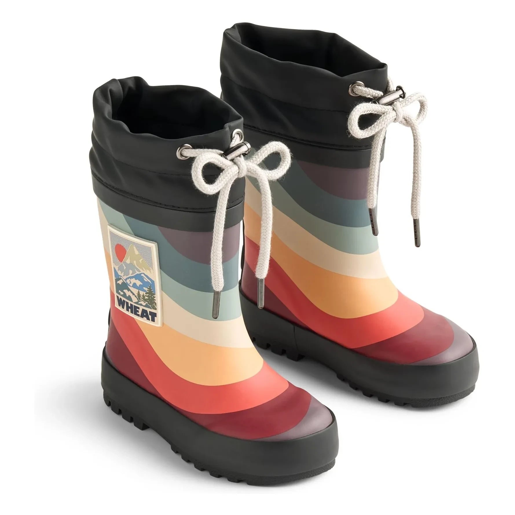 Wheat - Thermo Print Yağmur Çizmesi | Siyah