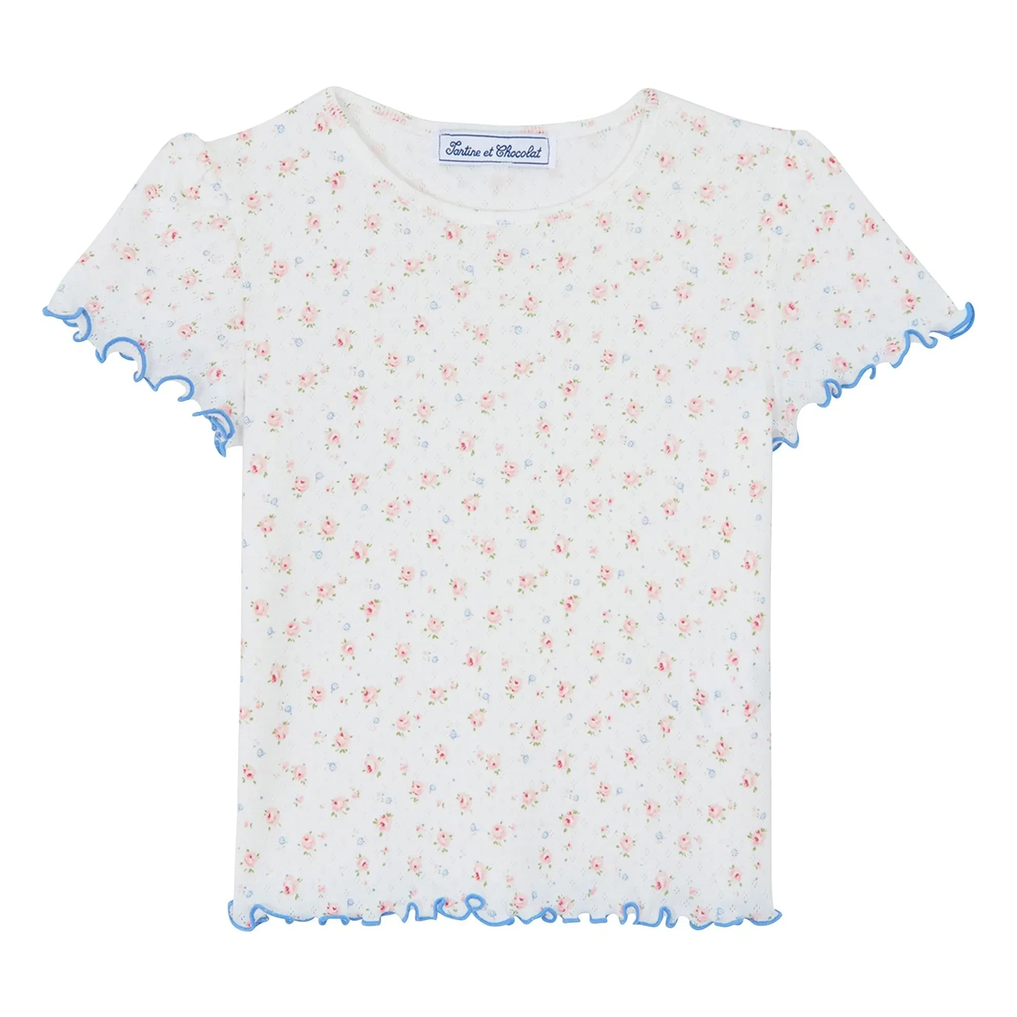 Tartine et Chocolat - Short Floral Pajama | Ivory