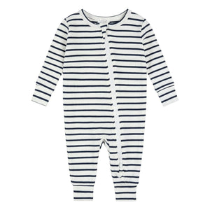 Petit Lem - Fitilli organik pamuk ve modal ayaklı pijama altı | Lacivert