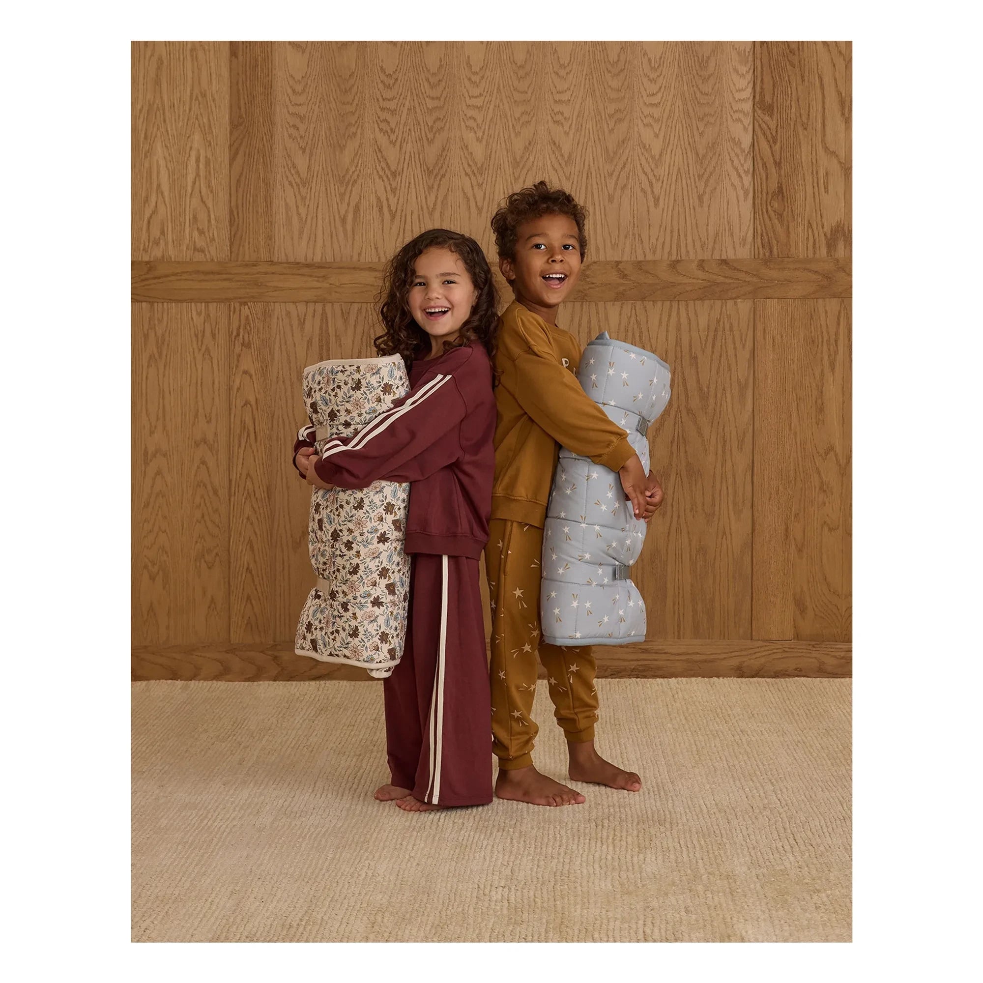Rylee + Cru - Mini ribbed joggers | Burgundy