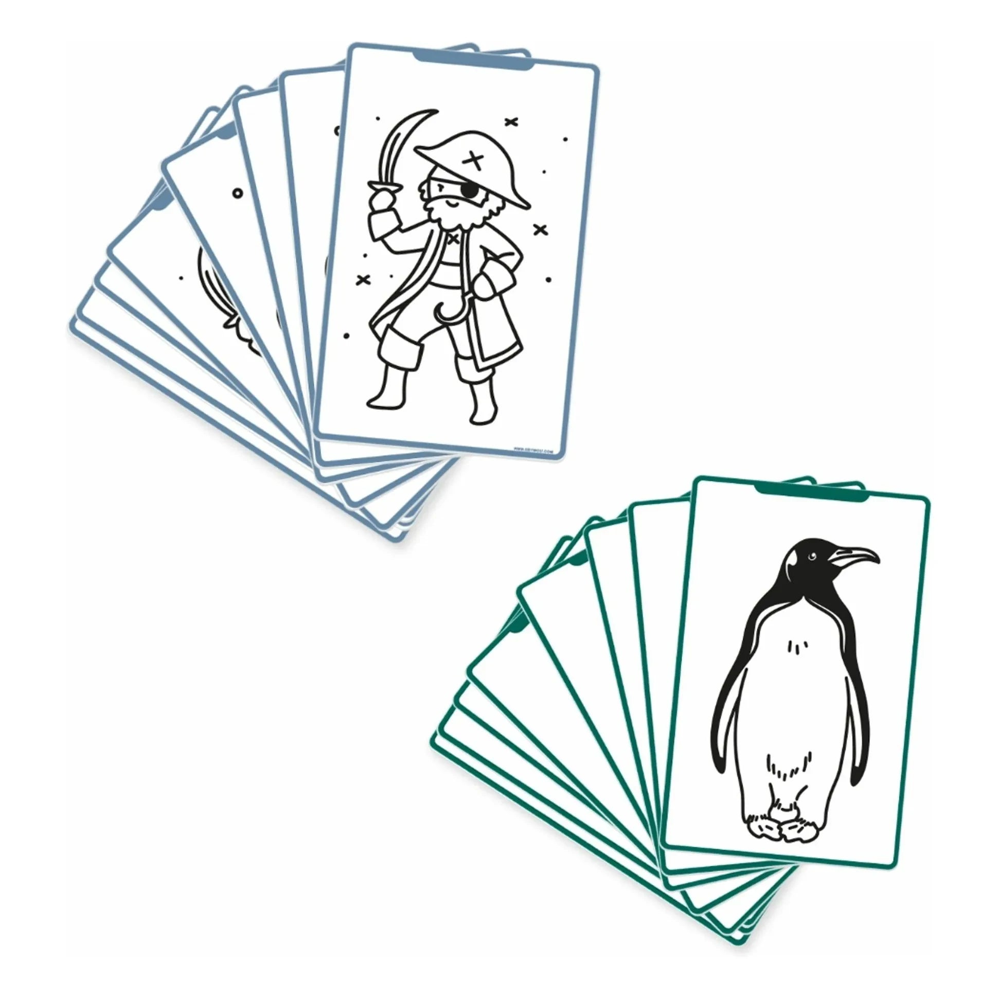 Kidywolf - Kidydraw Mini Cartridge - Pirates, Princesses, and Wild Animals