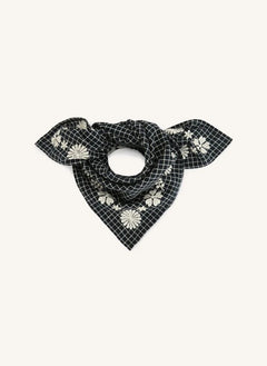 Apaches - Fayara Small Checked Scarf | Purple