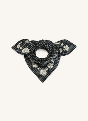 Apaches - Fayara Small Checked Scarf | Purple