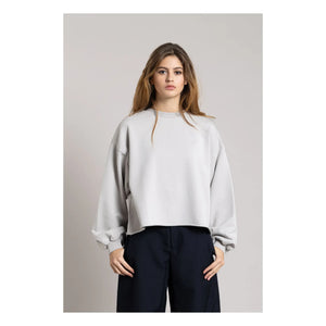 Smallable Woman - Bria Organic Cotton Sweatshirt | Pearl Gray