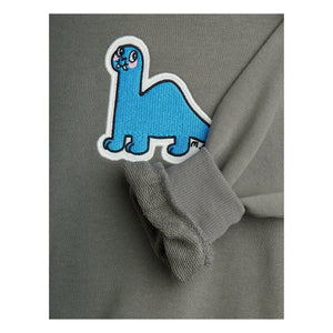 Mini Rodini - Sweat Dino Patch Organic Cotton | Gray