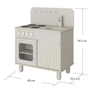 Flexa - Wooden Play Kitchen | Light Gray