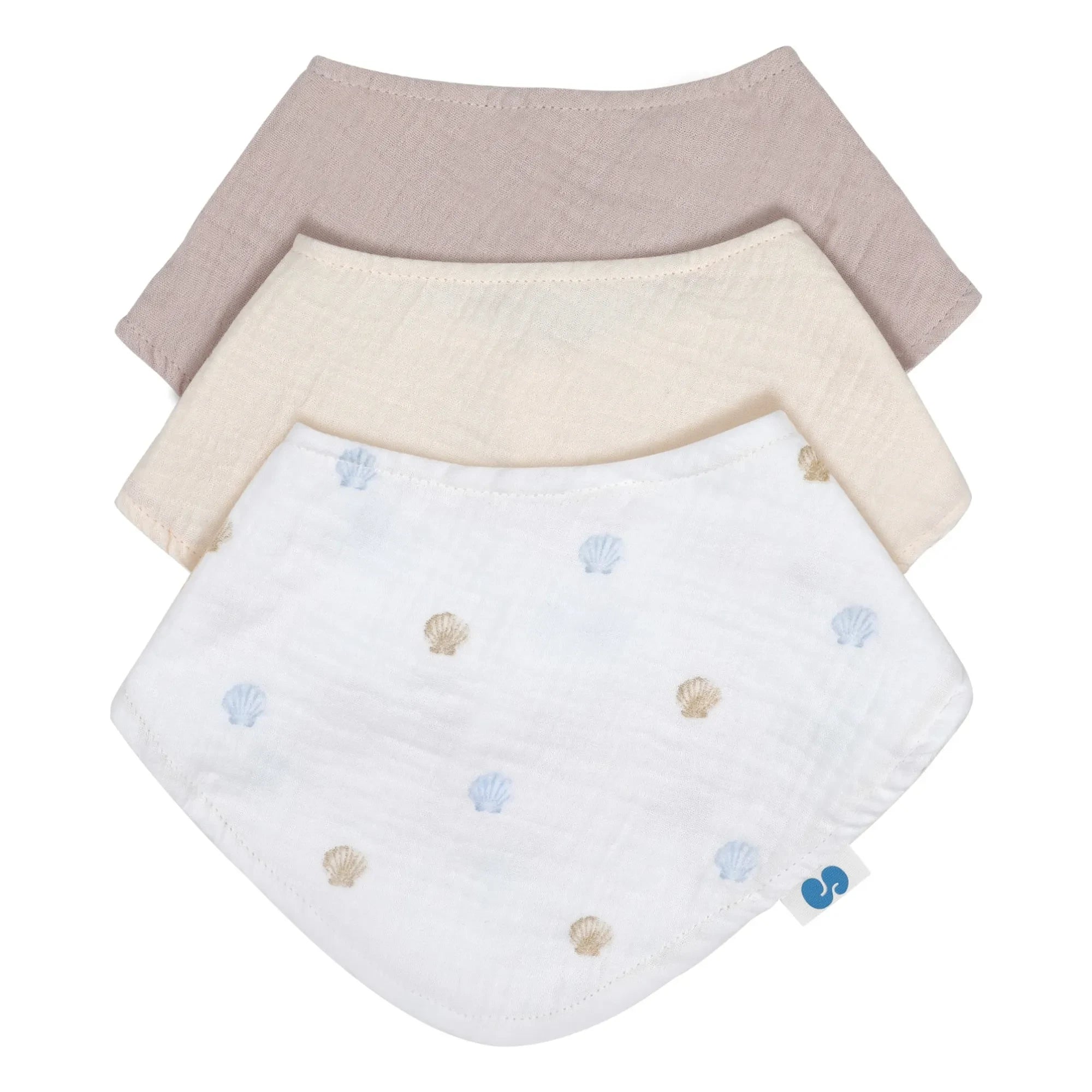 Soft Spot - Seaside organic cotton bibs and aprons - 3-piece set | Seaside