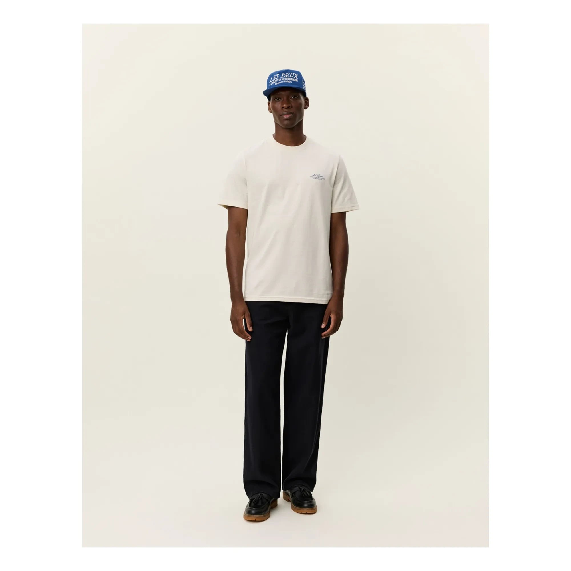 Les Deux - Ben Glode Organic Cotton Crew Neck T-Shirt | Off White
