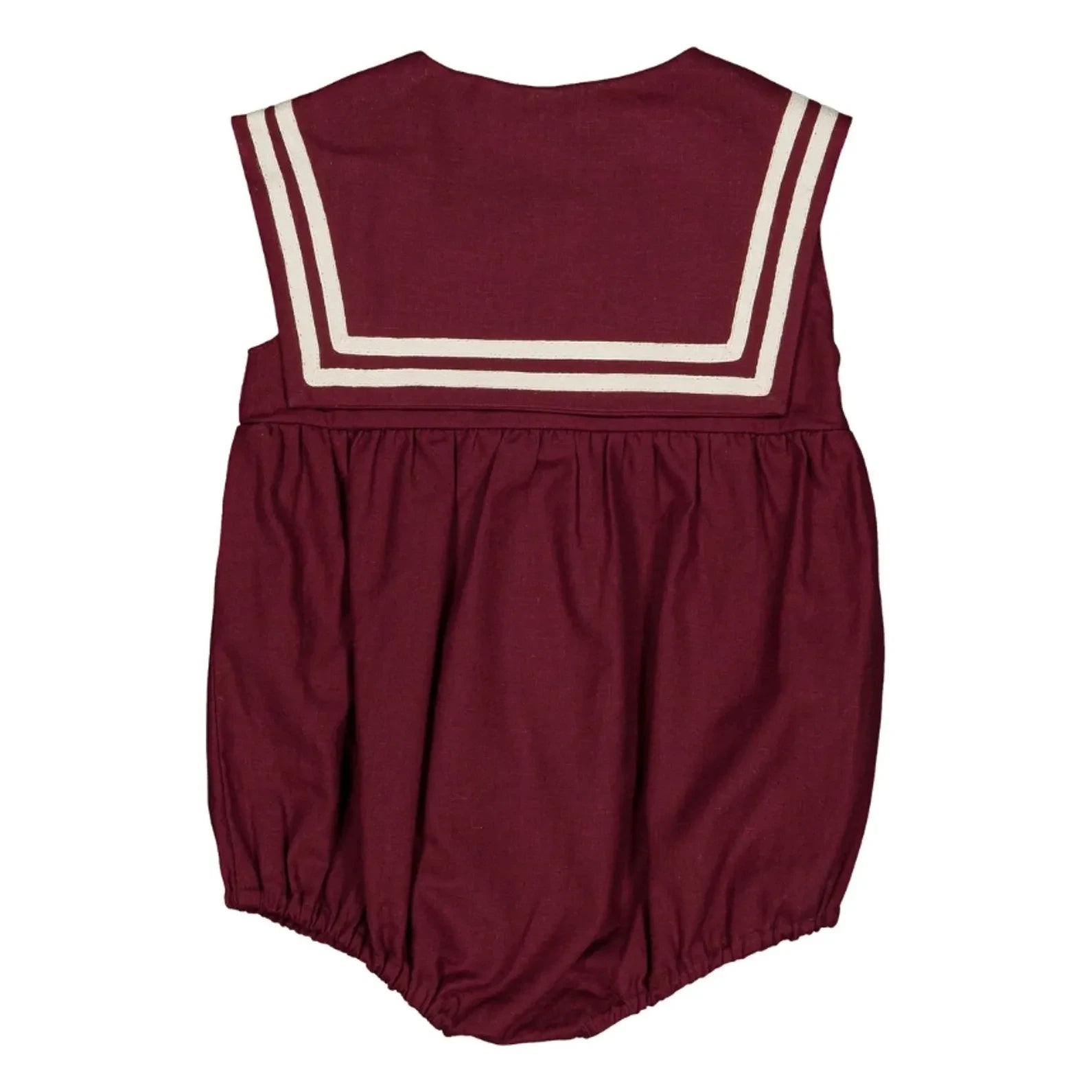 Loir - Isabella Linen Jumpsuit | Burgundy