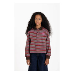 Finger in the nose - Bahia Striped Polo Shirt | Brown