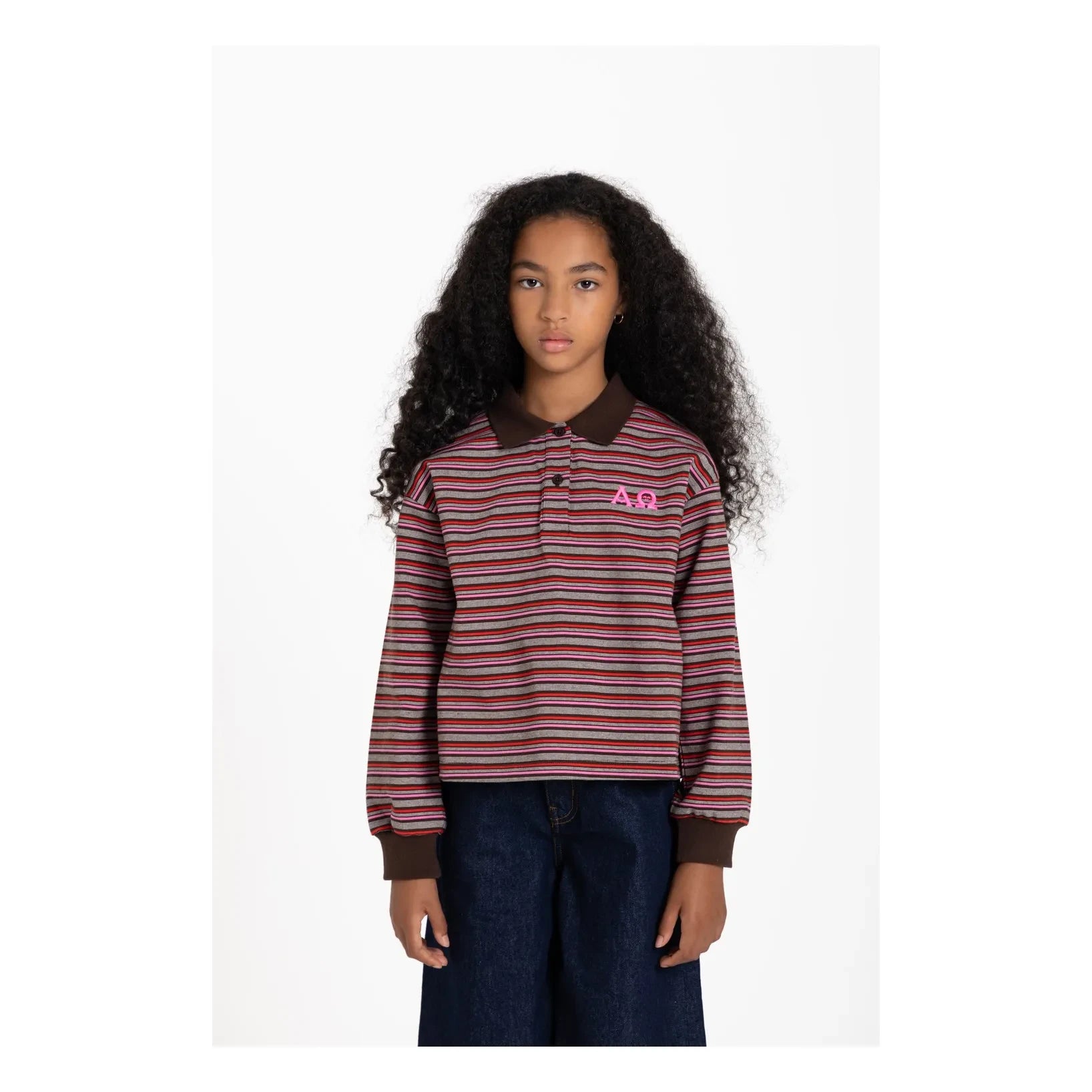 Finger in the nose - Bahia Striped Polo Shirt | Brown