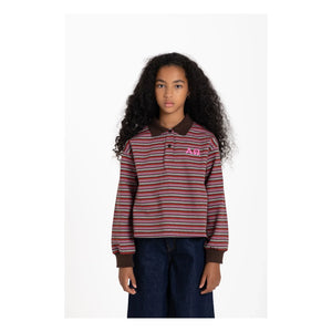 Finger in the nose - Bahia Striped Polo Shirt | Brown