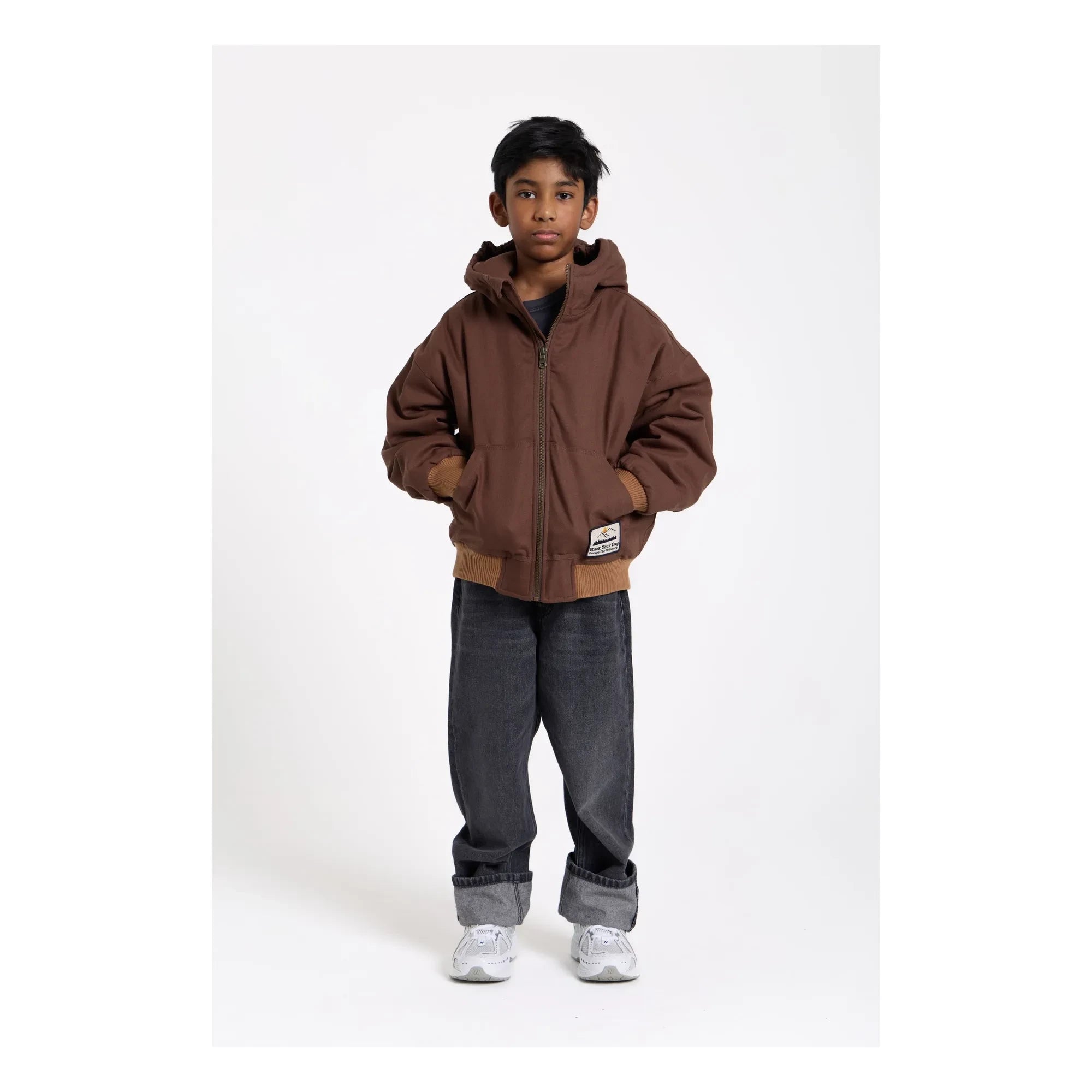 Hundred Pieces - Matt Hooded Jacket | Brown