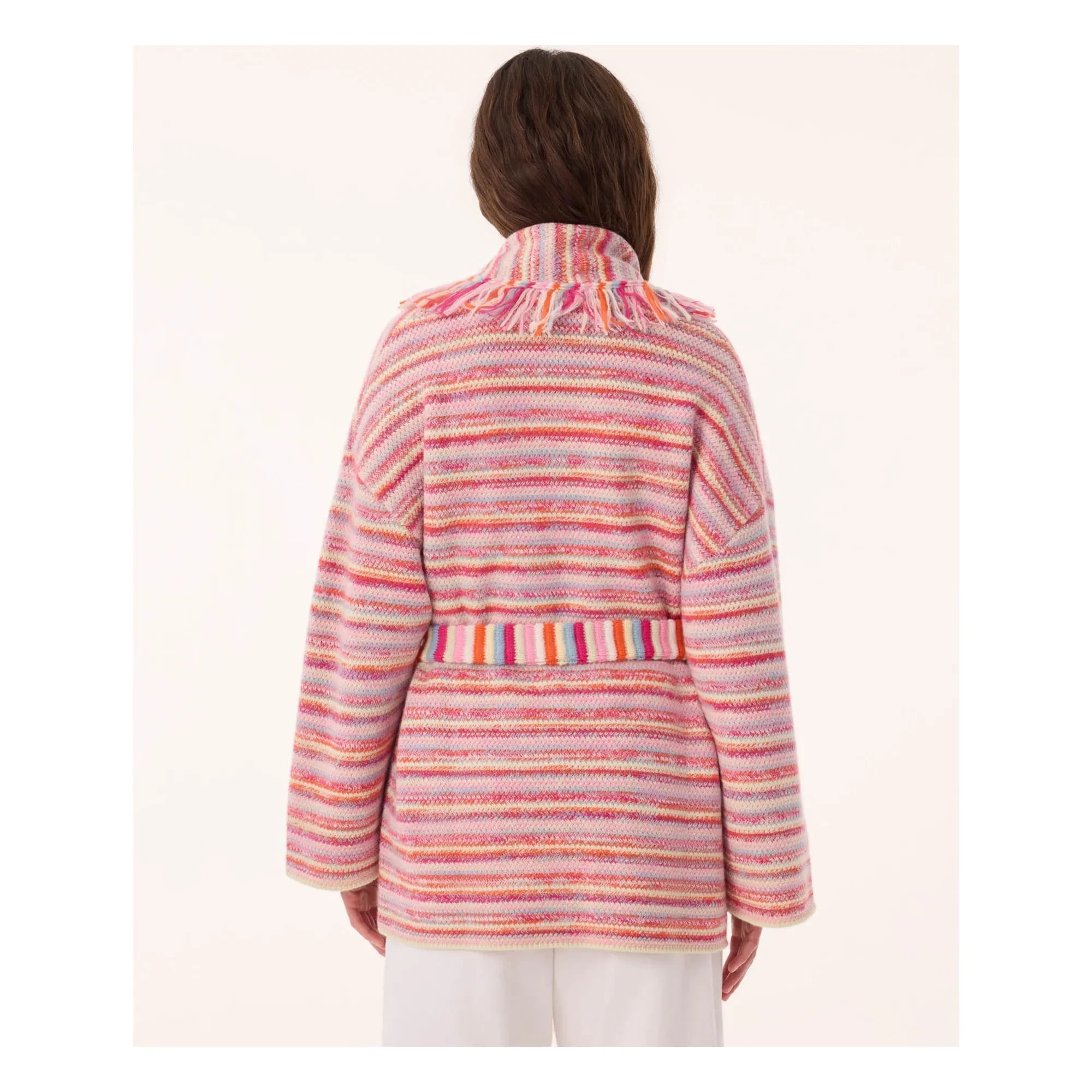 Kujten - Zaina Cashmere Cardigan | Sunset