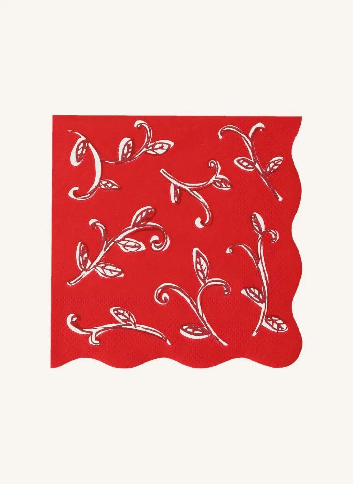 Meri Meri - Block Printed Christmas Napkins - Set of 16