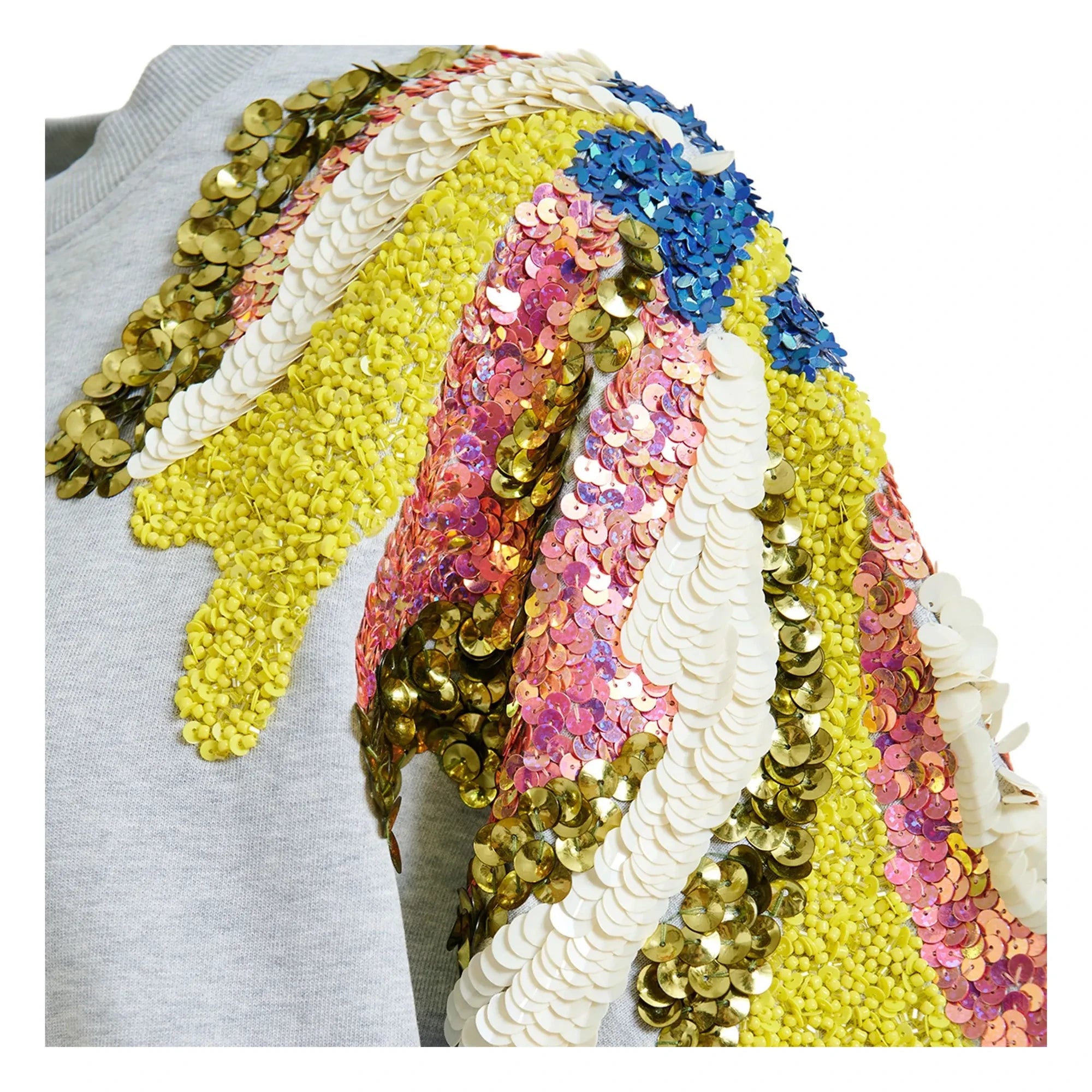 Essentiel Antwerp - Jadda Cotton Embroidered Sweatshirt | Grey