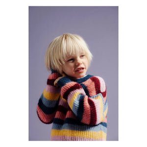 The New Society - Julia Striped Sweater | Blue