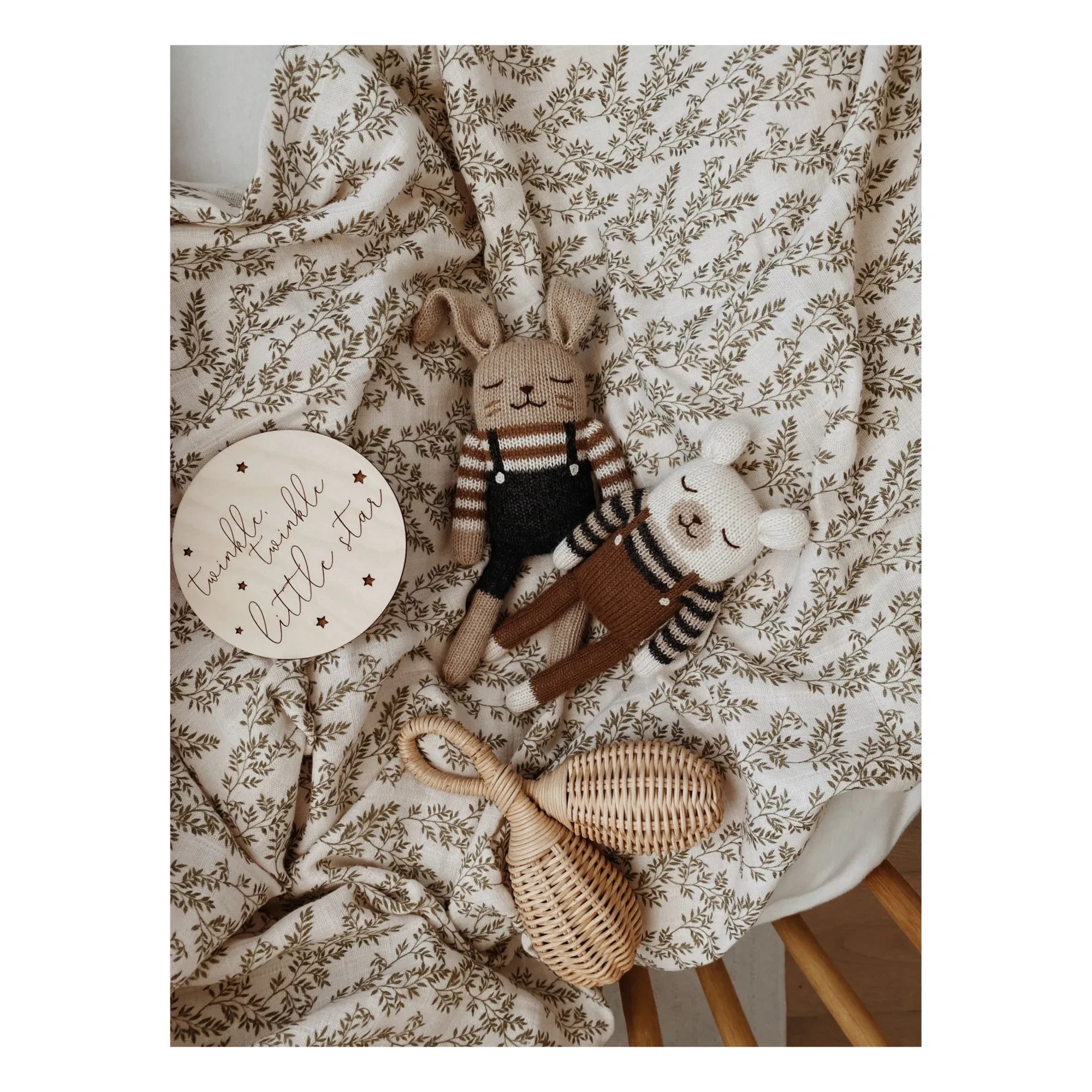 Main Sauvage - Romper with Soft Toy Bunny | Black