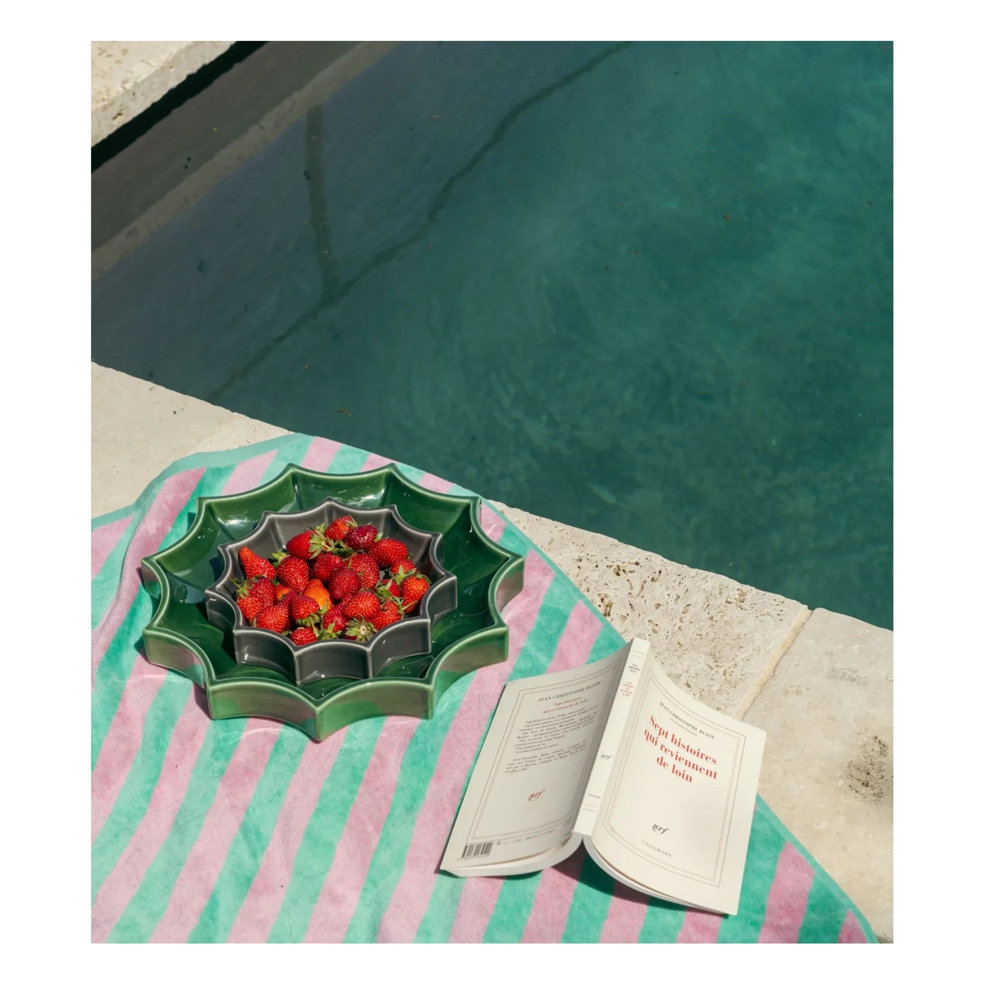 The Socialite Family - Tasca Ceramic Pocket Organizer | Dark Green