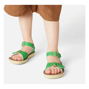 Salt-Water - Waterproof Surfer Leather Sandals | Meadow Green