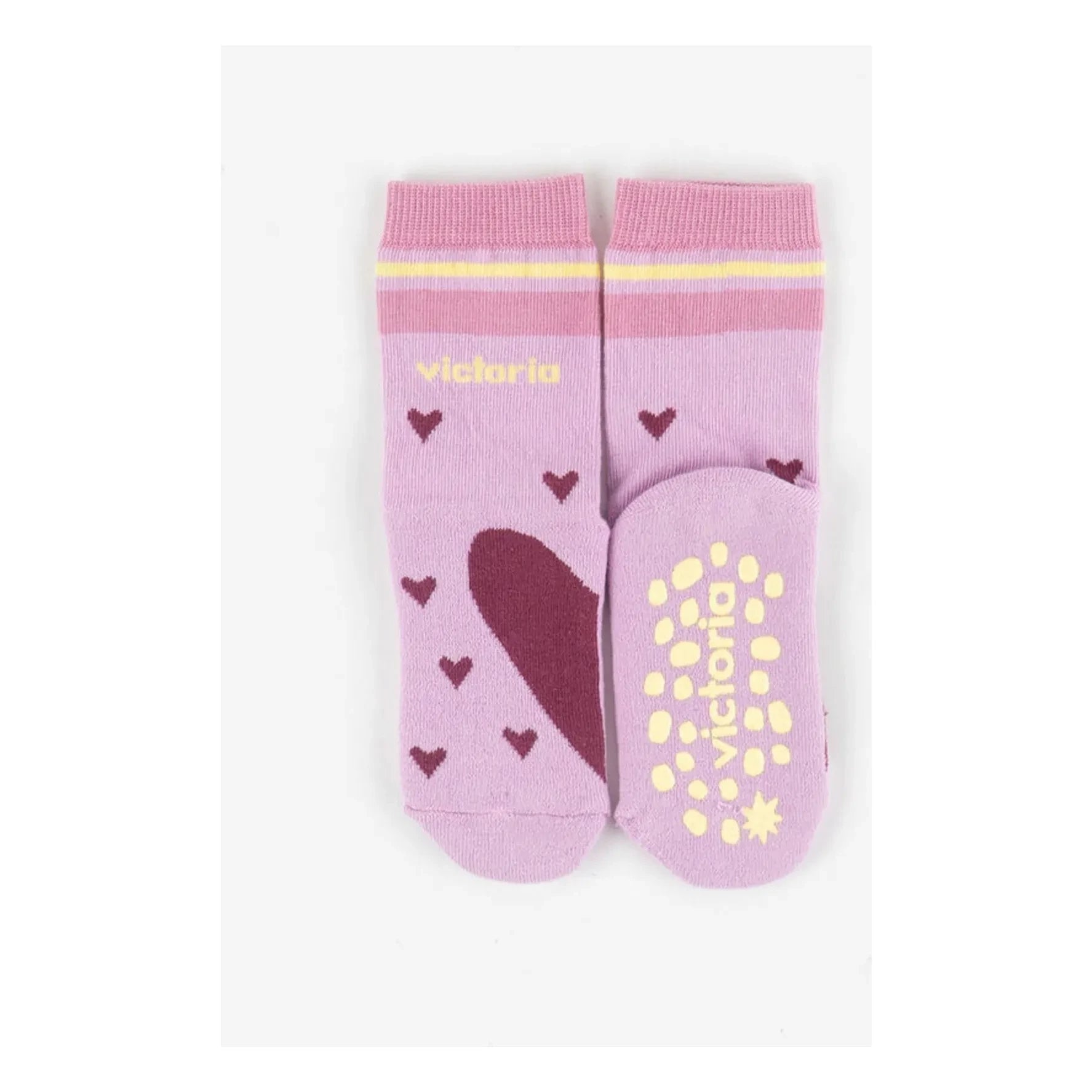 Victoria - Pink Heart Socks