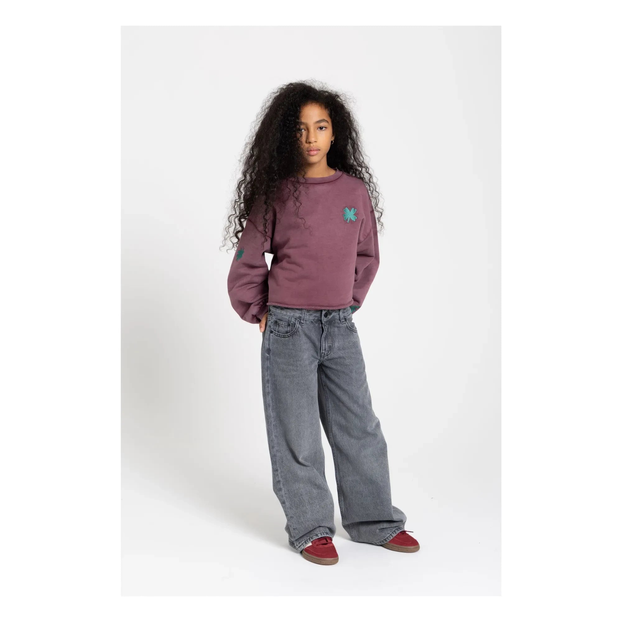 Finger in the nose - Jean Large April | Denim gri