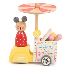 Moulin Roty - For Big Family - Ice Cream Parlor's Three-Wheeled Trolley
