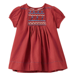 Caramel - Dress and Bloomer Smock Moringa Set | Burgundy