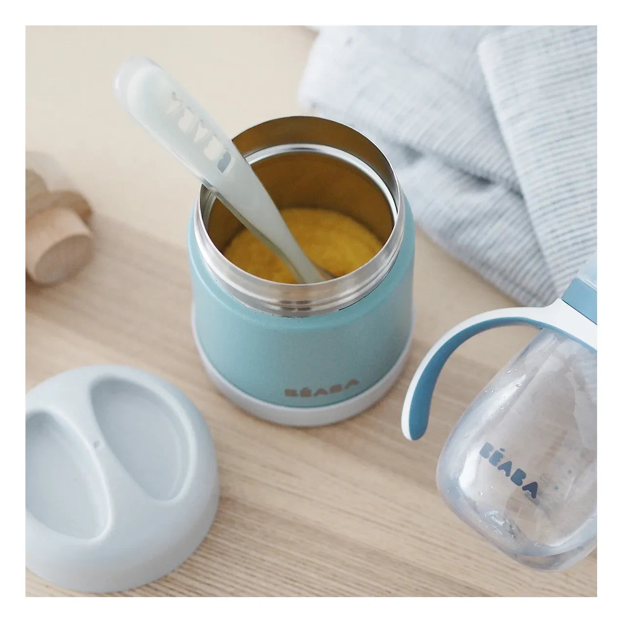 Béaba - Yalıtımlı Paslanmaz Çelik Gıda Saklama Kabı - 300 ml | Yeşil