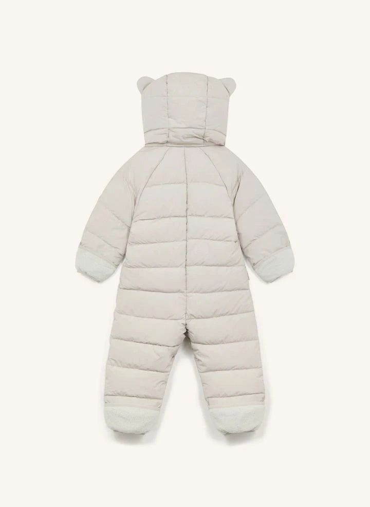 Töastie - Waterproof Faux Fur Hooded Cloud Jacket Made from Recycled Fibers | Blanc/Écru
