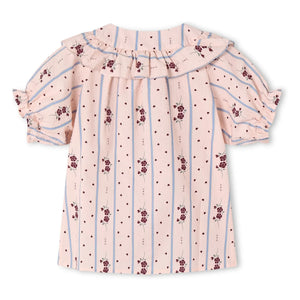 Fliink - Ruffled Blouse Colombe | Pink