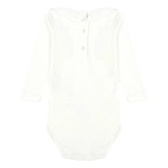 Bonton - Mail Organic Cotton Collar Romper | Ecru