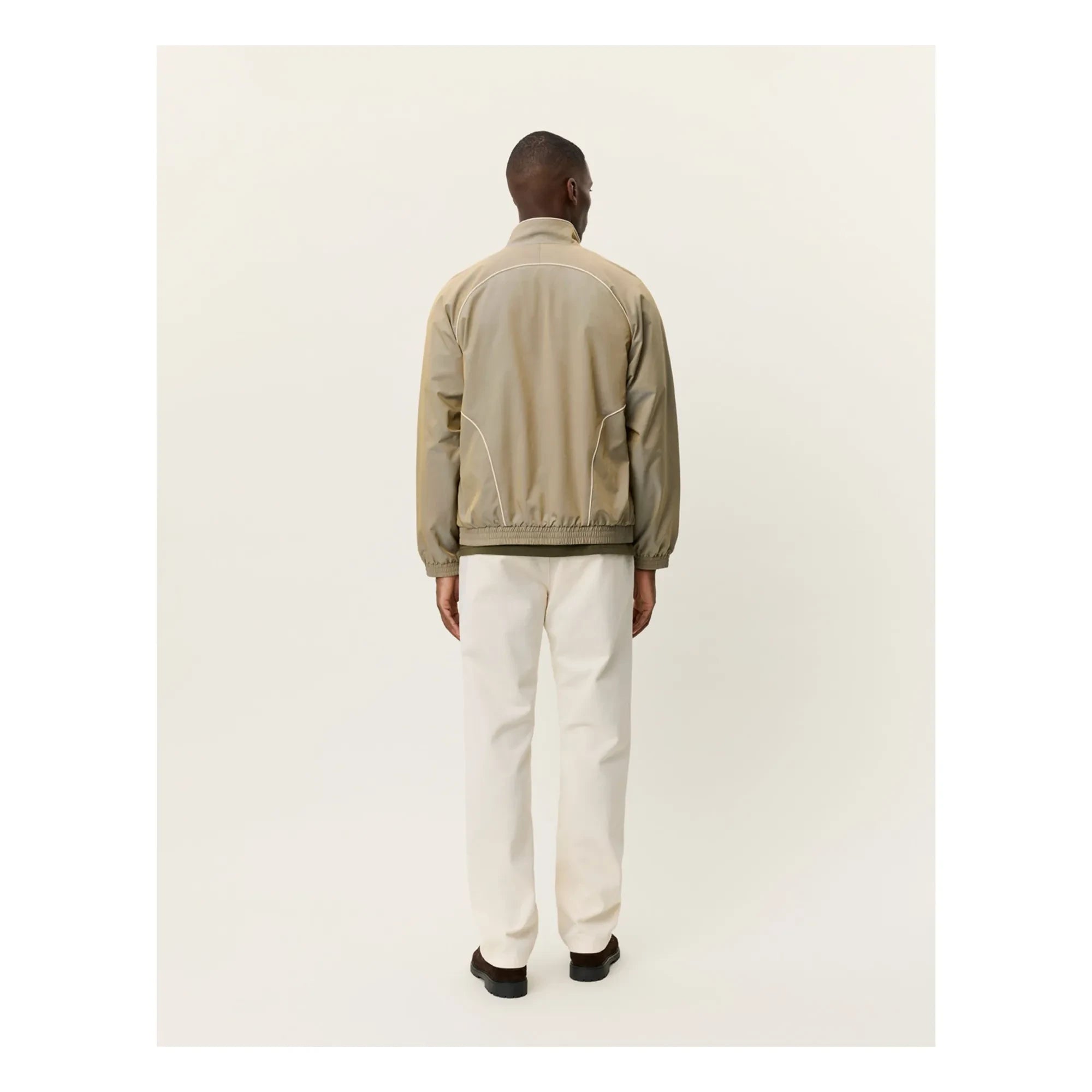 Les Deux - Jack Glossy Sweatshirt Jacket | Sand
